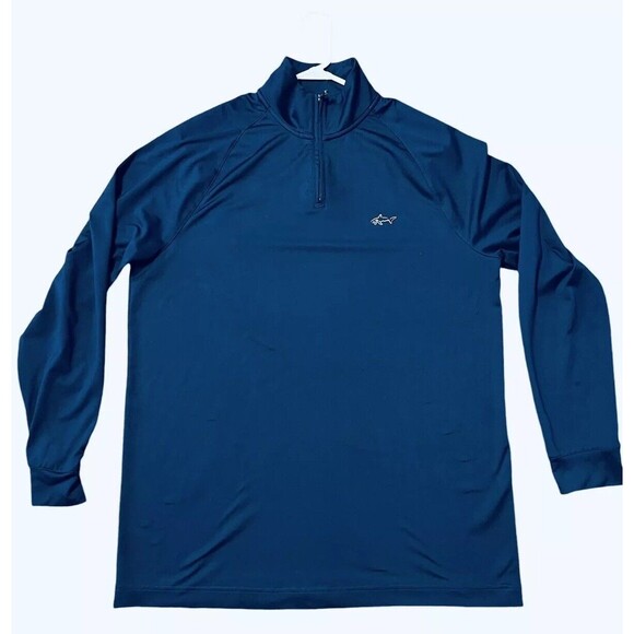 Greg Norman for Tasso Elba Quarter 1/4 Zip Pullover Size M Navy Blue NO LOGO - Picture 1 of 7